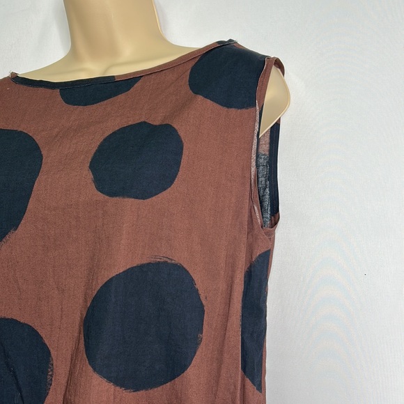 Ter Et Bantine polka dot ruffle front pocketed dress - Picture 3 of 5